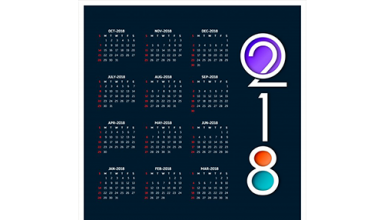 دانلود وکتور Calendar for 2018