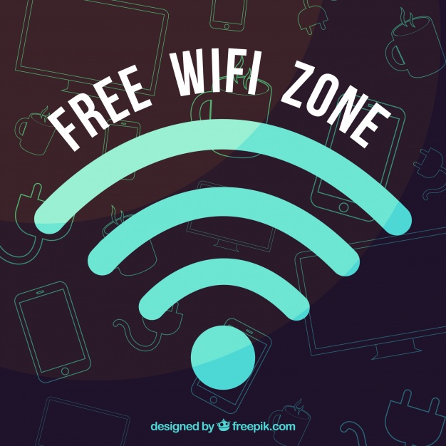 دانلود وکتور Free wifi background