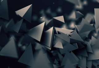 3D Triangles Dark Wallpaper