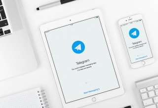 Telegram application on iPad and iPhone display