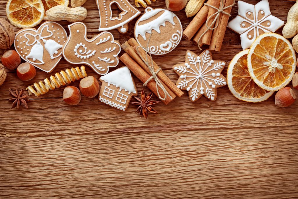 Christmas New Year Cake Cinnamon 4k Wallpaper