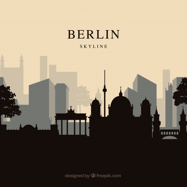 دانلود وکتور Berlin skyline background