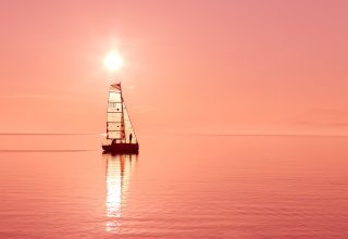 Ocean Sailboat Wallpaper