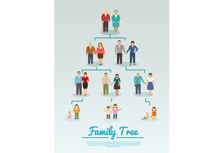 دانلود وکتور Family Tree Flat