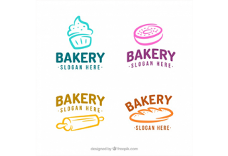 دانلود وکتور Set of bakery logos