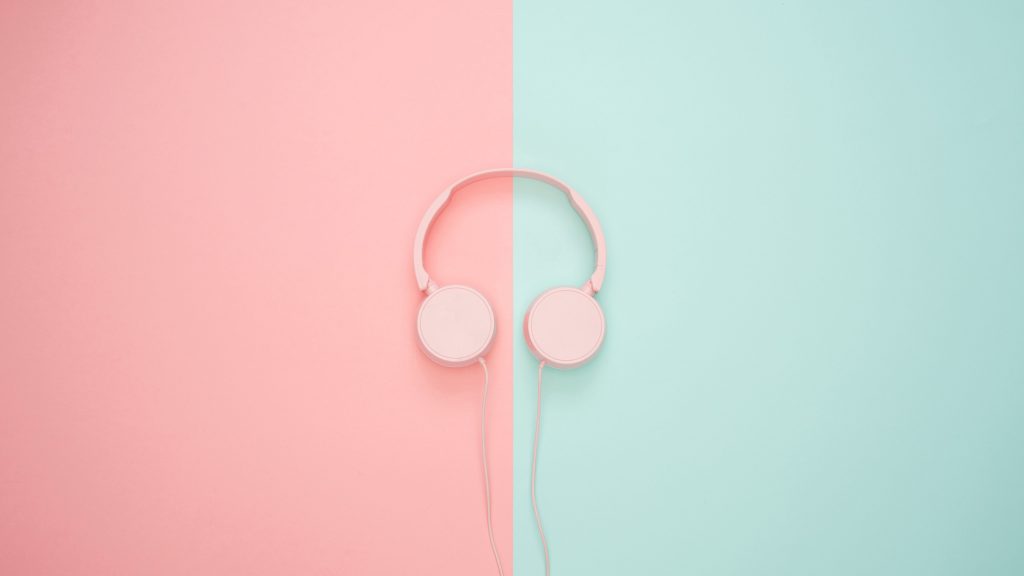 Headphones Minimal Wallpaper