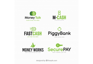 دانلود وکتور Money logos collection for companies